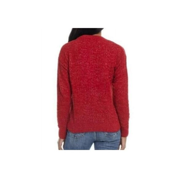 NEW Weatherproof Vintage Women's L Knit Sweater Crewneck Shimmer - Picture 2 of 11